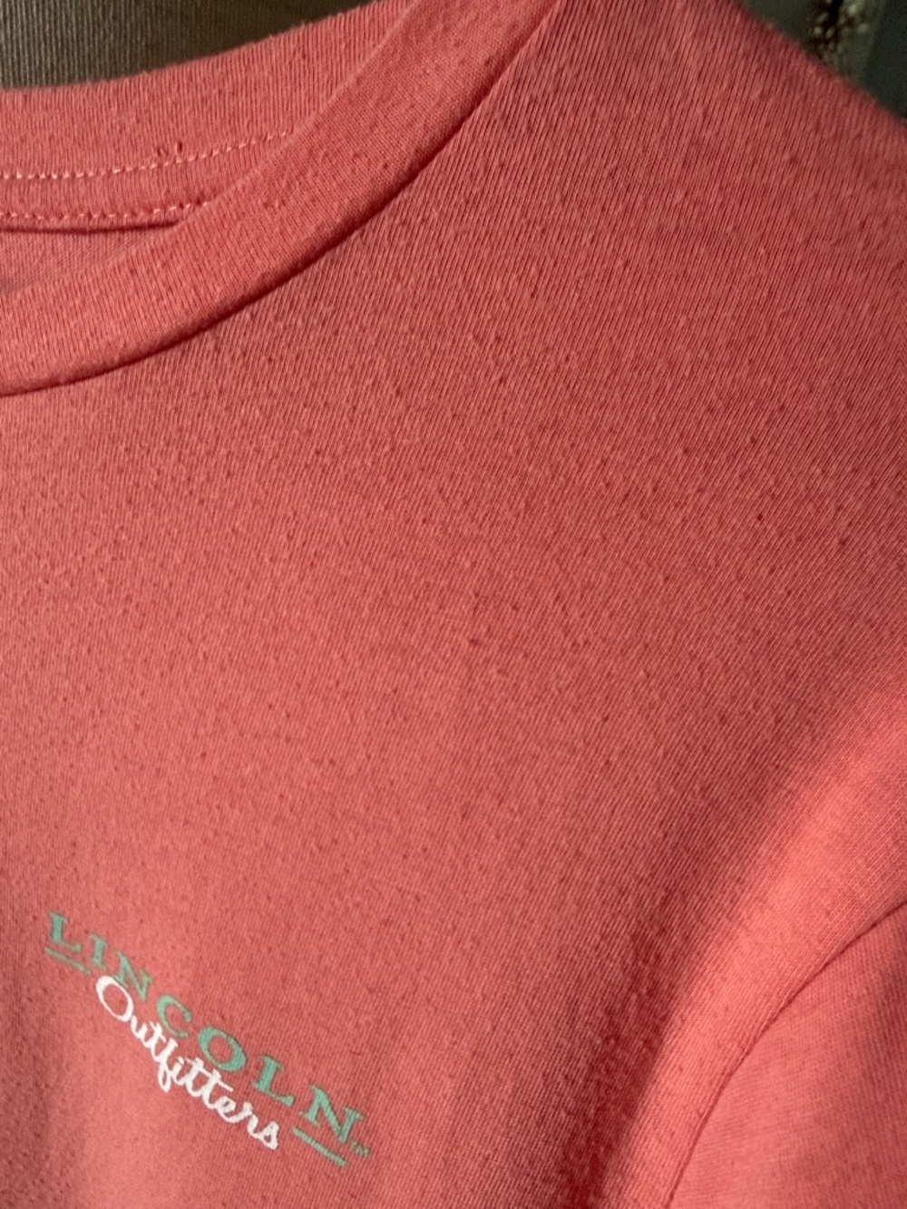 OTTO Coral/Orange Long Sleeve Logo Tee - Picture 5 of 5